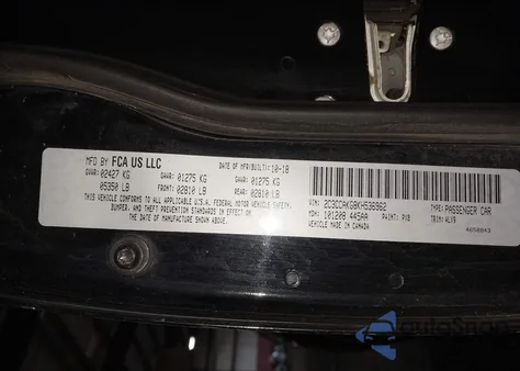 2019 Chrysler 300 Limited Awd из США, поврежденный, VIN 2C3CCAKG8KH536962